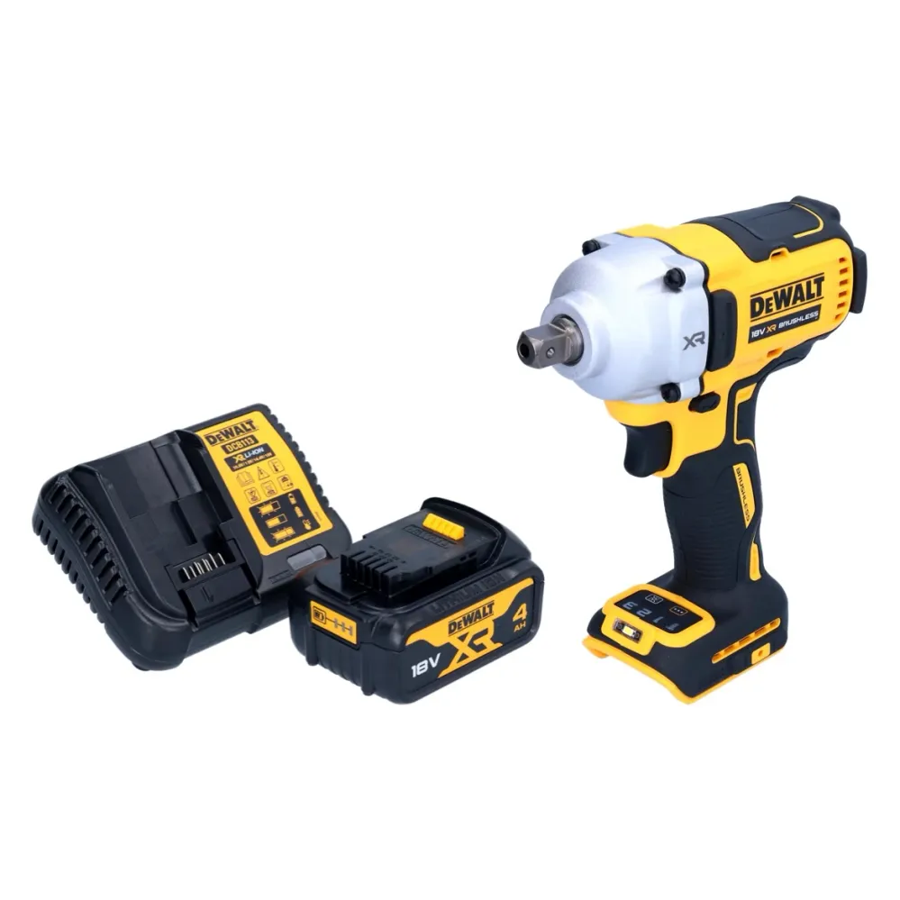 Llave de impacto sin cable DeWalt DCF 892 M1 18 V 812 Nm 1/2" sin escobillas + 1x baterí recargable 4,0 Ah + cargador