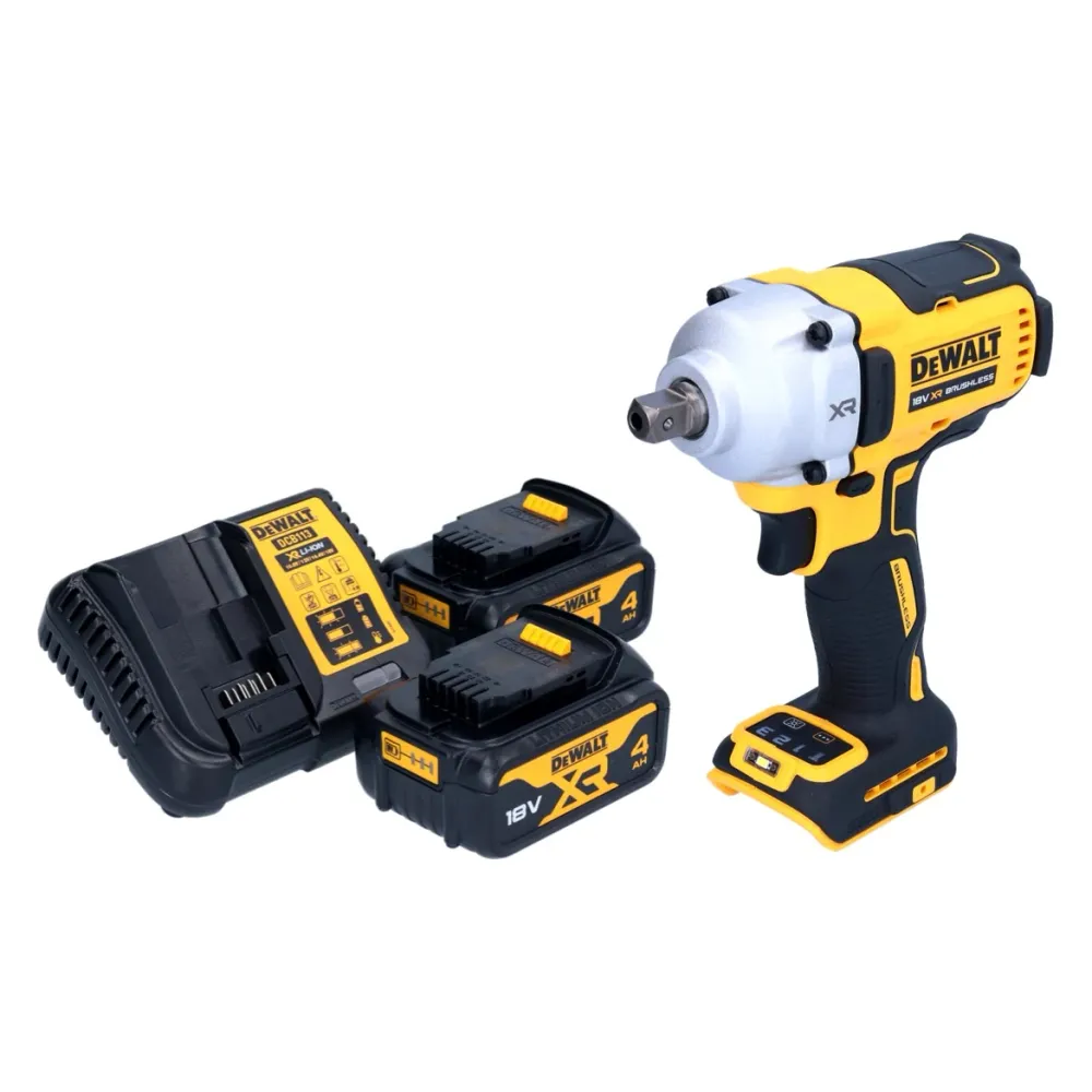 Llave de impacto sin cable DeWalt DCF 892 M2 18 V 812 Nm 1/2" sin escobillas + 2x baterí recargable 4,0 Ah + cargador