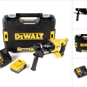 Martillo combinado sin cable DeWalt DCH 133 M1 18V 2.6J SDS plus Brushless + 1x baterí recargable 4.0Ah + cargador + TSTAK