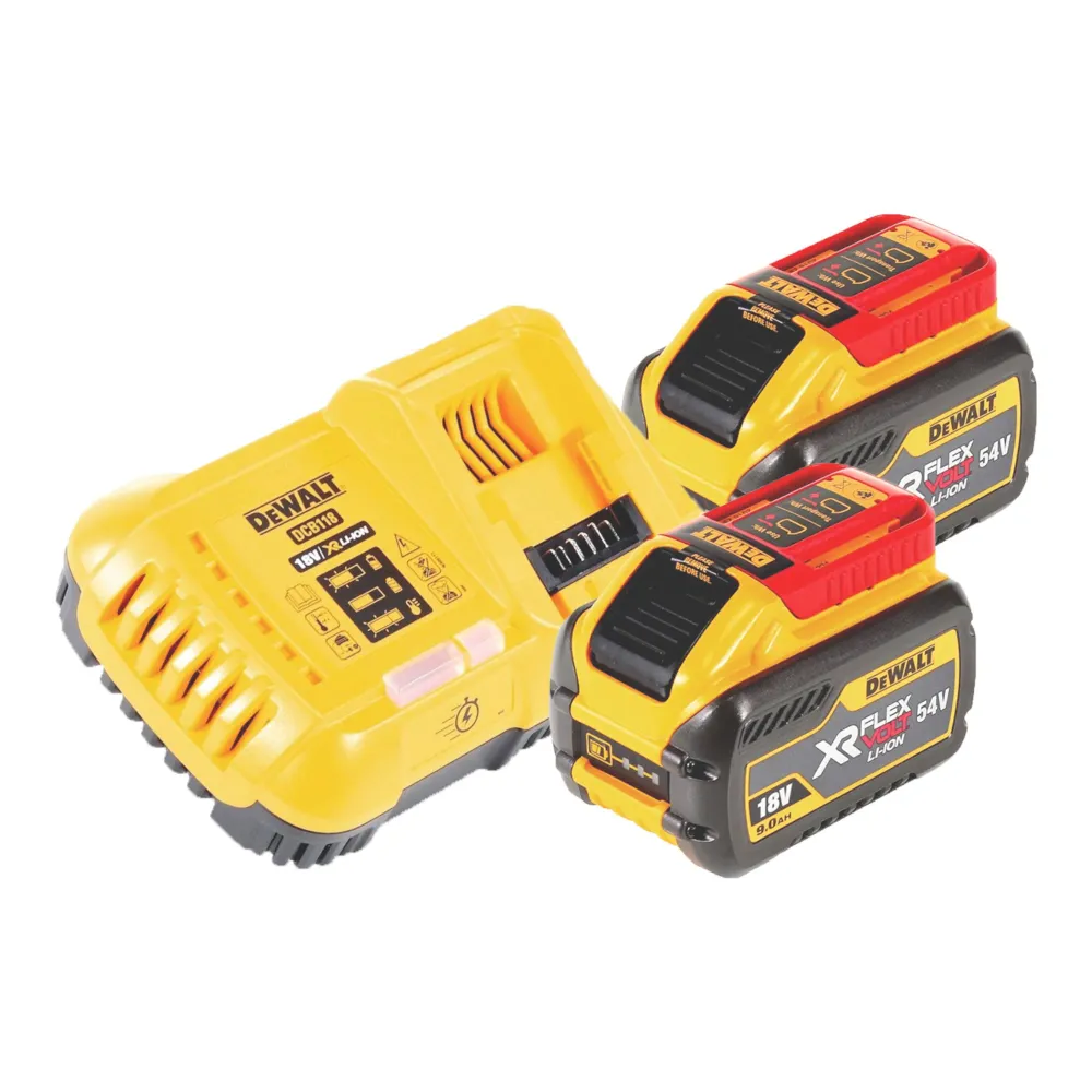 Motosierra sin cable DeWalt DCMCS 574 X2 54 V FlexVolt 45 cm Sin escobillas + 2x baterí 9,0 Ah + cargador