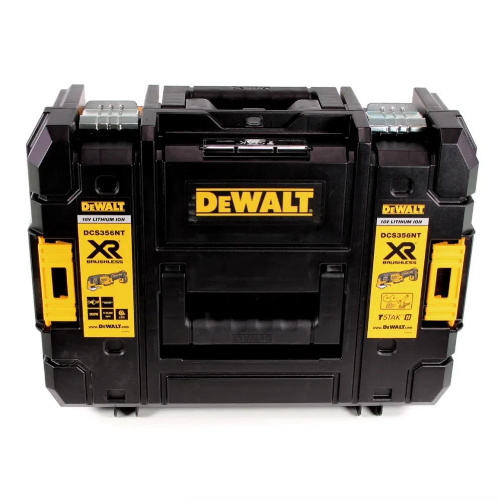 Multiherramienta baterí DeWalt DCS 356 L1 18V sin escobillas + 35 piezas. Accesorios + 1x baterí 3.0Ah + cargador + TSTAK