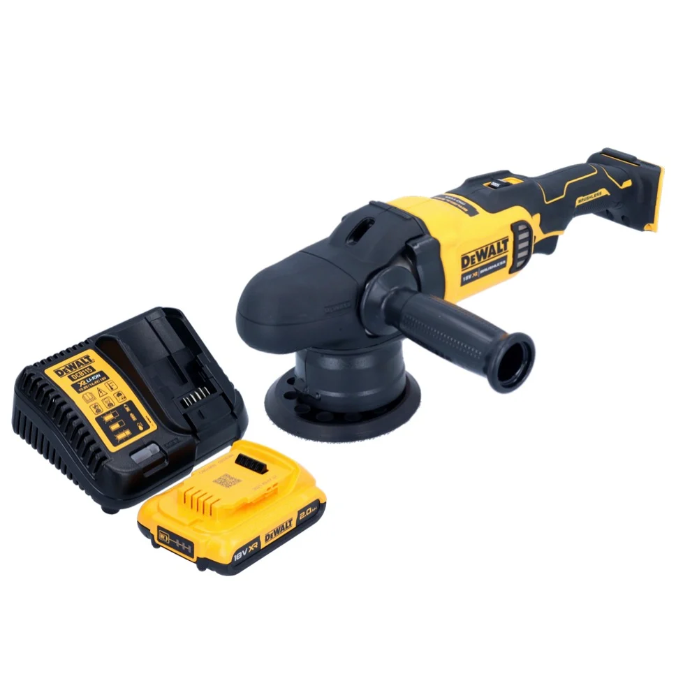 Pulidora excéntrica baterí DeWalt DCM 848 D1 18 V 125 mm sin escobillas + 1x baterí 2,0 Ah + cargador