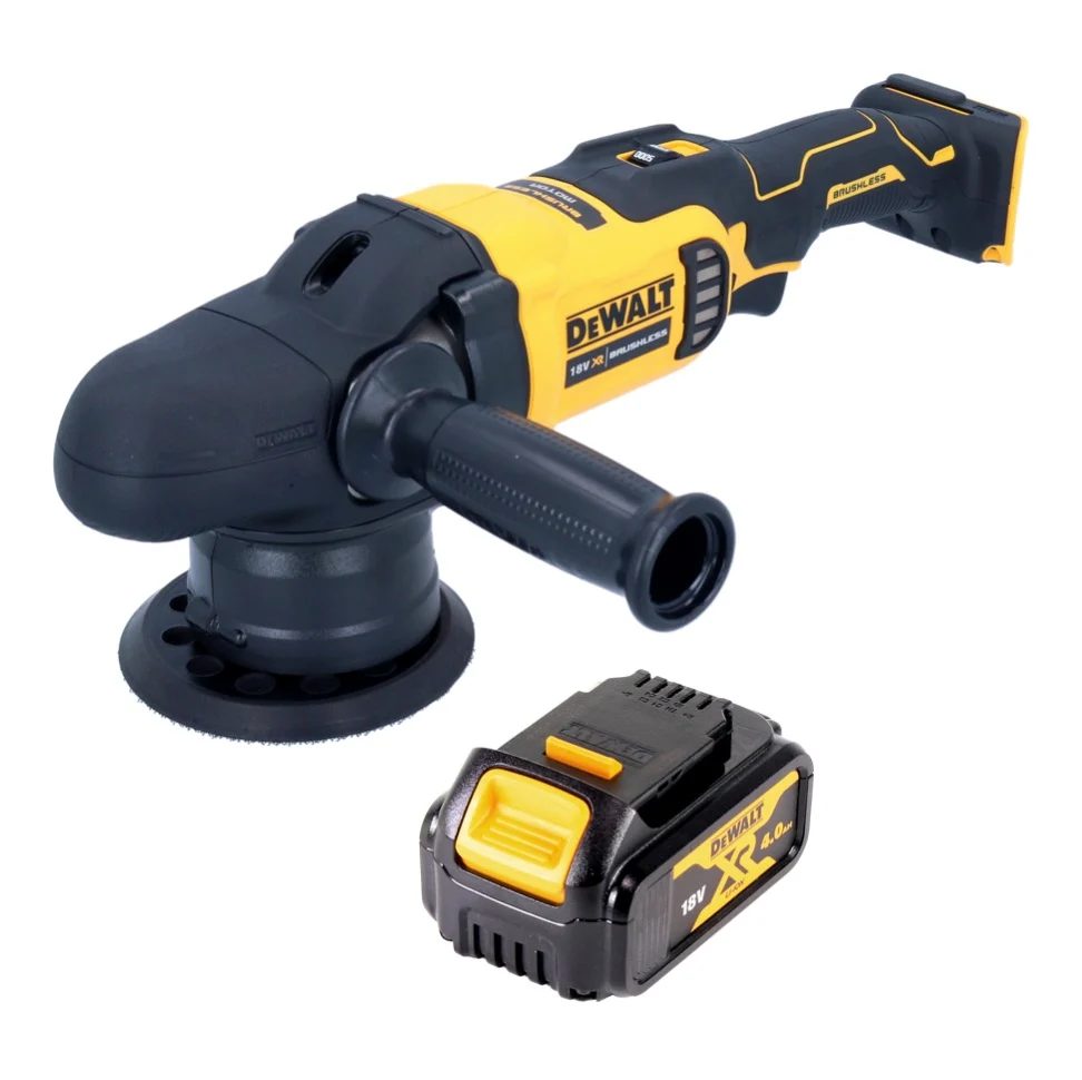 Pulidora excéntrica baterí DeWalt DCM 848 N 18 V 125 mm sin escobillas + 1x baterí 4,0 Ah - sin cargador