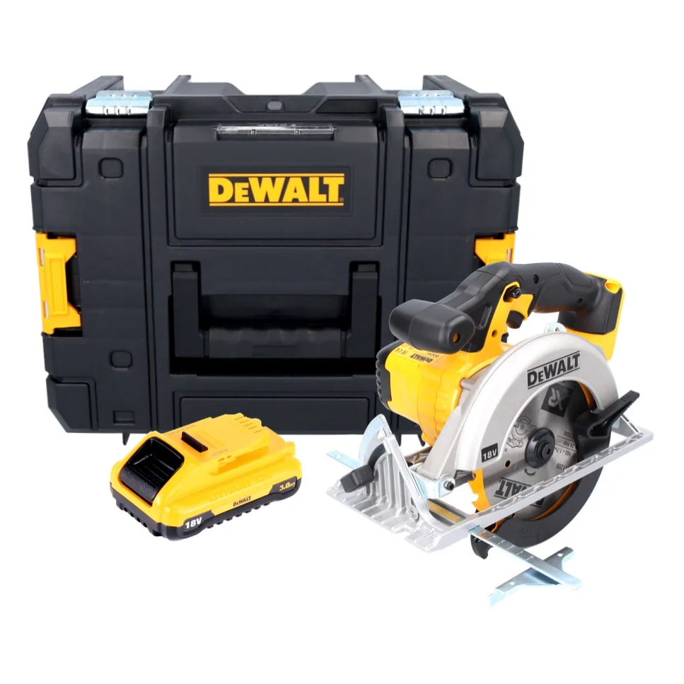 Sierra circular de baterí DeWalt DCS 391 NT 18 V 165 mm + 1x baterí 3,0 Ah + TSTAK - sin cargador