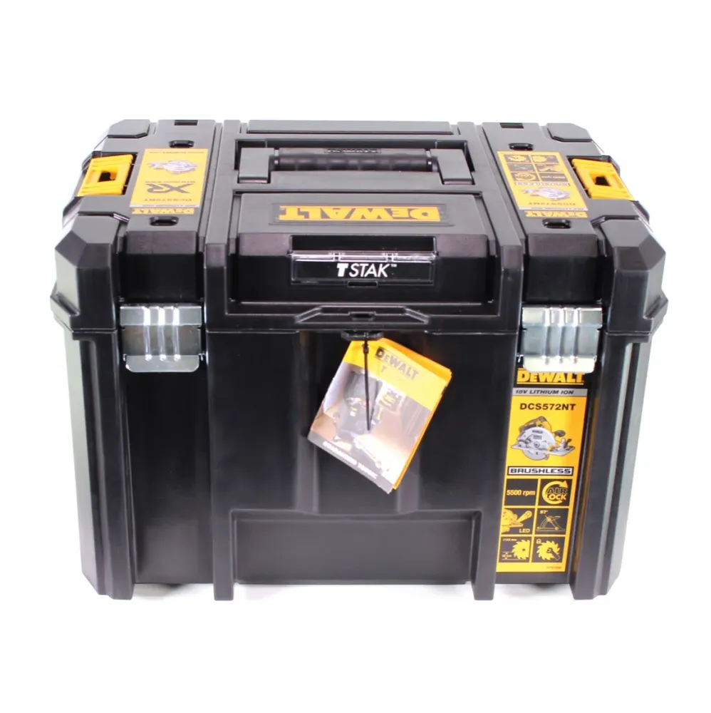 Sierra circular manual baterí DeWalt DCS 572 D1 18V 184 x 16 mm Solo + 1x baterí 2.0Ah + cargador + T-STAK