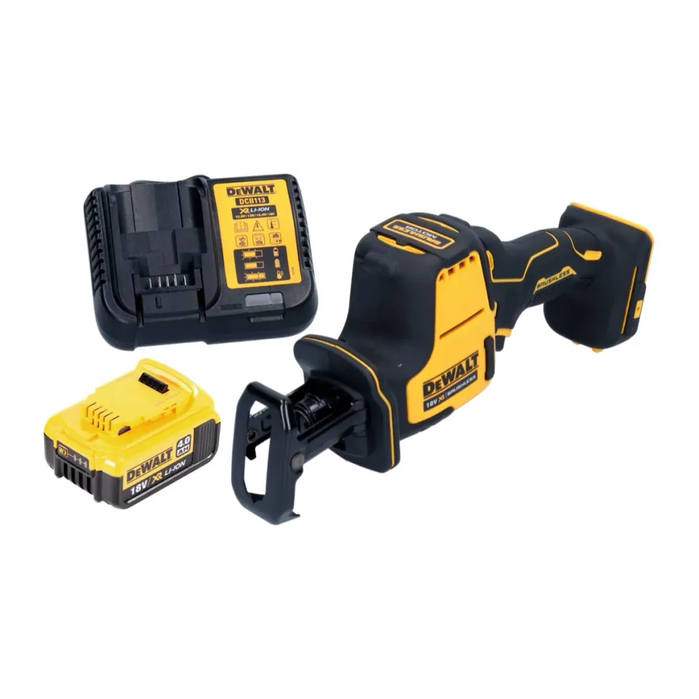Sierra de sable sin cable DeWalt DCS 369 M1 Sierra de sable 18 V sin escobillas + 1x baterí 4,0 Ah + cargador
