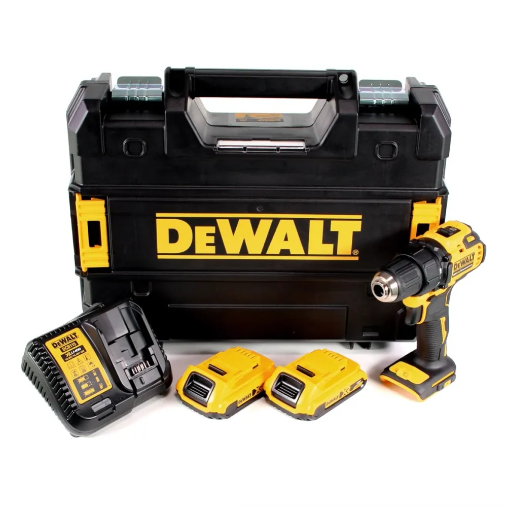 Taladro atornillador baterí DeWalt DCD 708 D2T 18 V Li-Ion sin escobillas en caja TSTAK + 2 x 2,0 Ah baterí + cargador