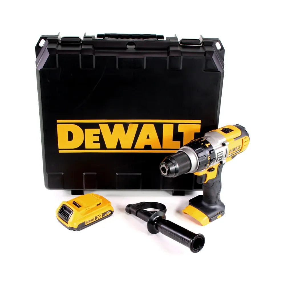 Taladro percutor inalámbrico DeWalt DCD 985 18V 80Nm + maletín + 1x baterí 2,0 Ah - sin cargador