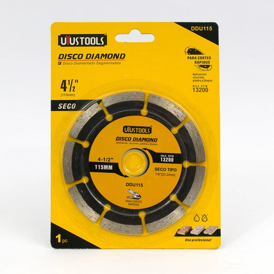Disco Corte Diamantado Uyus 4.1/2"