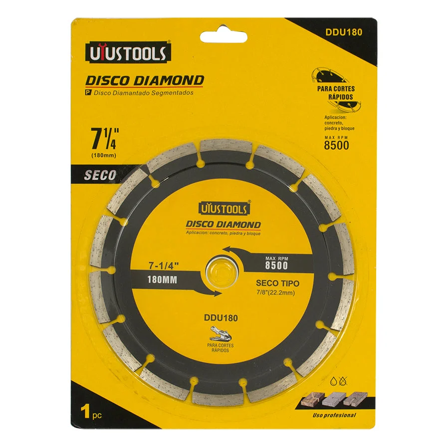 Disco Corte Diamantado Uyus 7" Segm