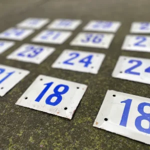 Numeros porcelanizados DKPmercat