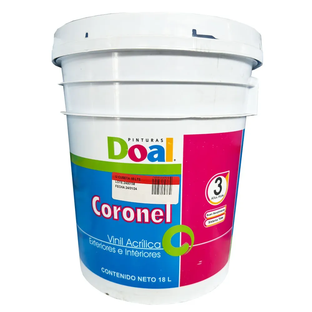 Vinílica Coronel 228 Amarillo Paja 18 L (101002712) DOAL