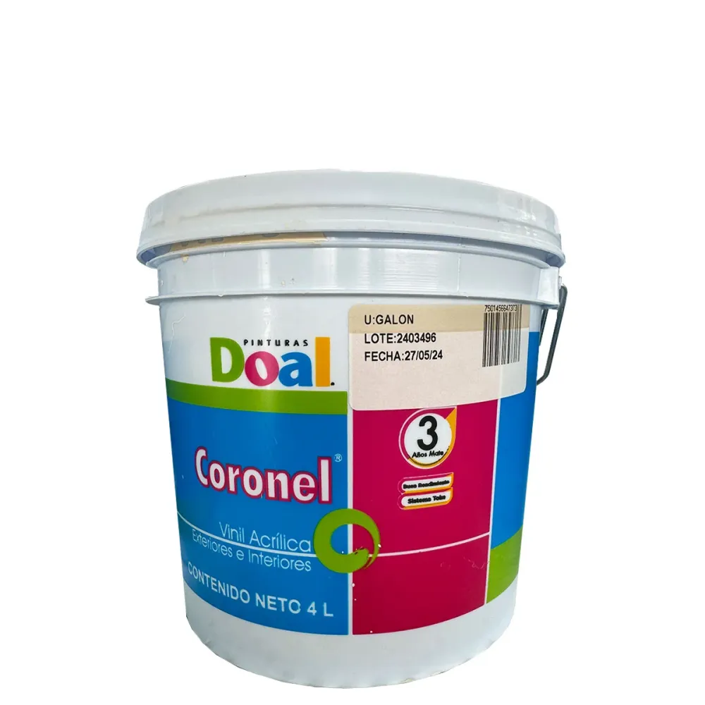 Vinílica Coronel 243 Amarillo Napolitano 4 L (101004305) DOAL