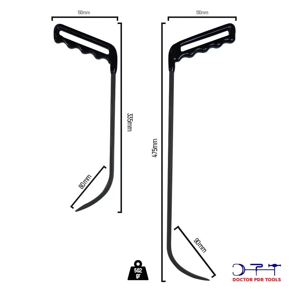 Juego de 2 palos lunares tratados térmicamente y oxidados Doctor Pdr Tools