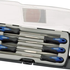 Juego de 6 limas planas precisión DRAPER 150mm