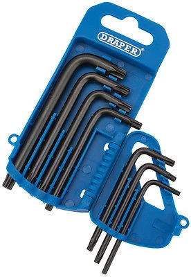 Juego Llaves Torx Seguridad 7 Piezas Draper Tx-Star® Juego De Llaves Prueba De Manipulaciones