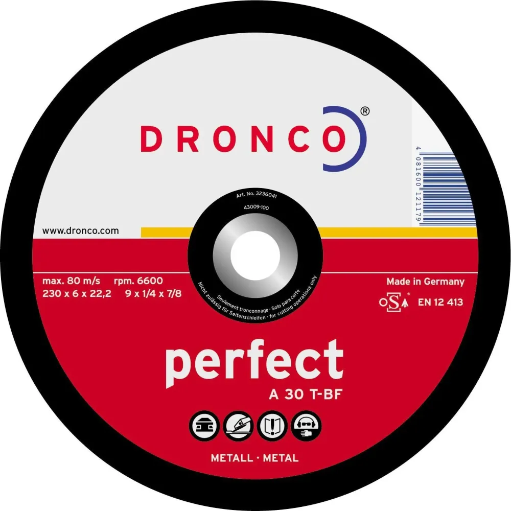 Dronco A30T-150 - Disco de desbaste 30 T Perfect-metal 150 x 6 mm (Lote de 10 uds)
