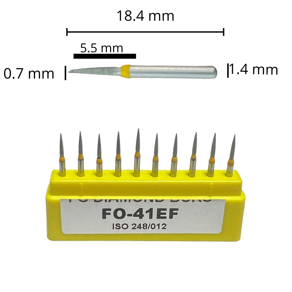 FO-41EF Flama Fresa Diamante Grano X Fino C/10 DT