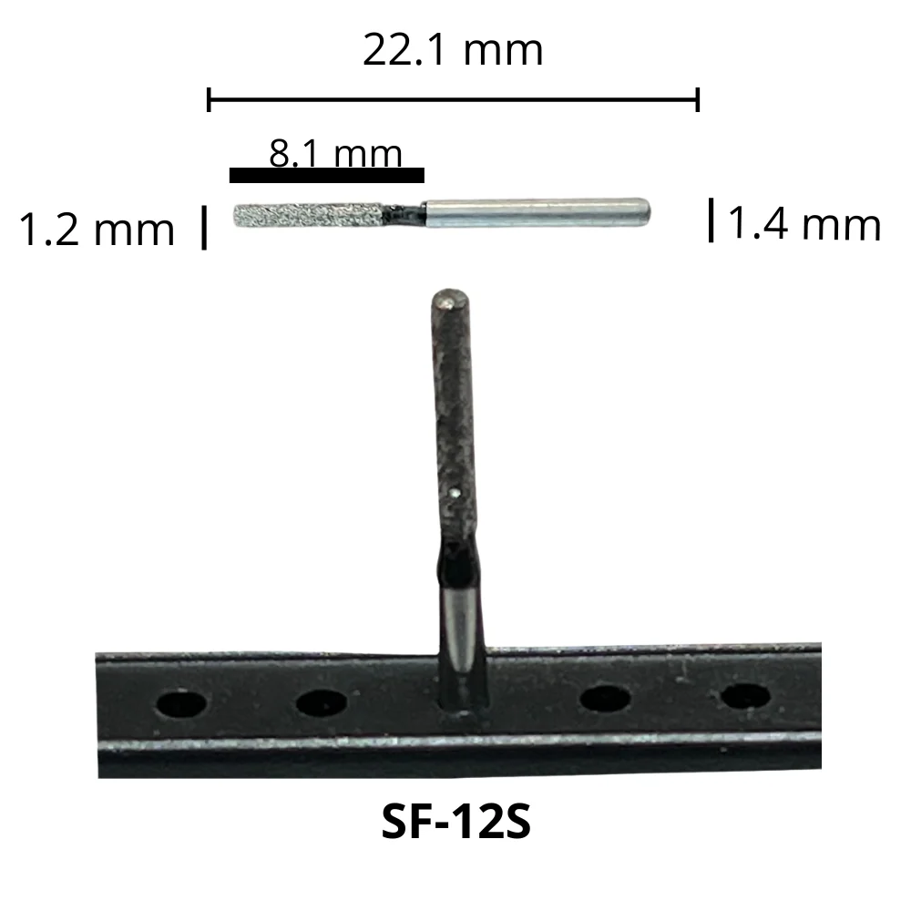 SF-12S Cilíndrica Fresa Diamante Grano X Grueso Pza DT