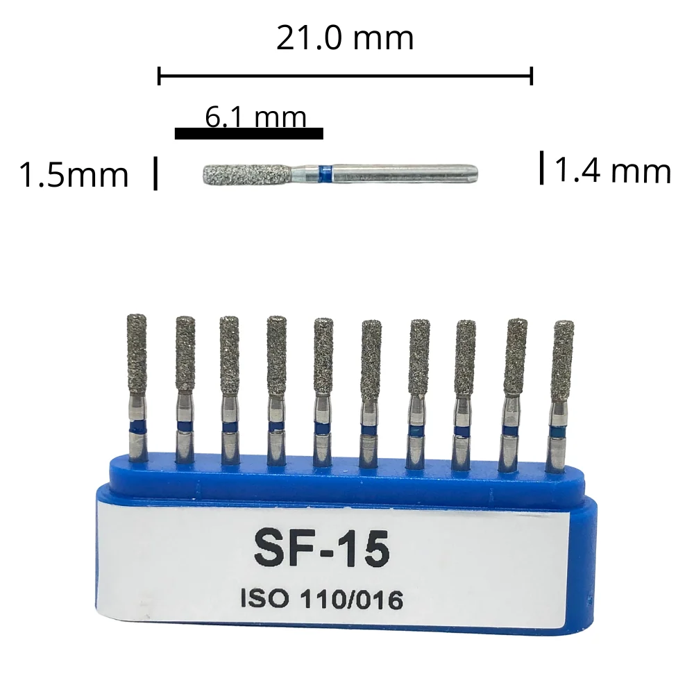 SF-15 Cilíndrica Fresa Diamante Grano Medio C/10 DT
