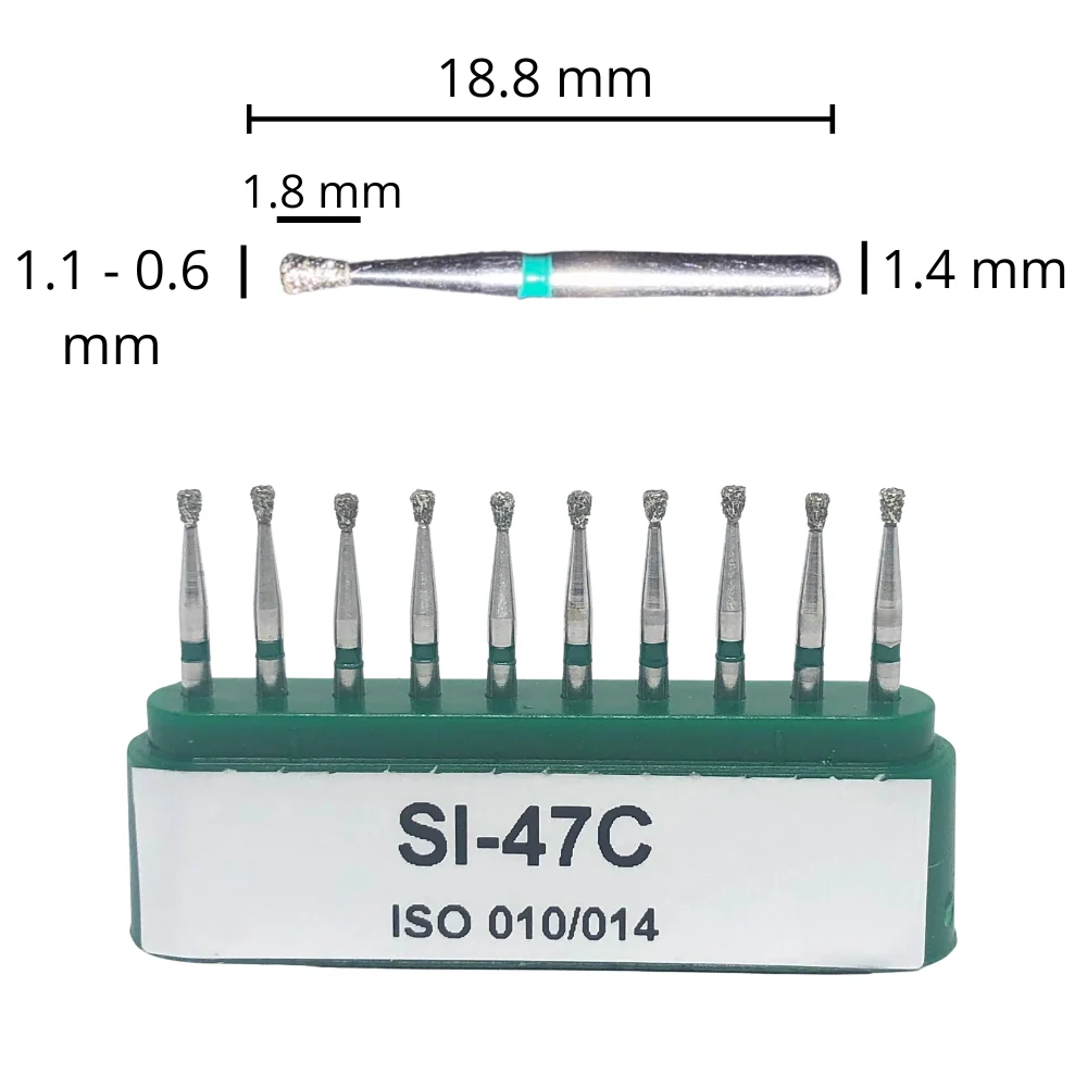 SI-47C Cono Invertido Fresa Diamante Grano Grueso C/10 DT