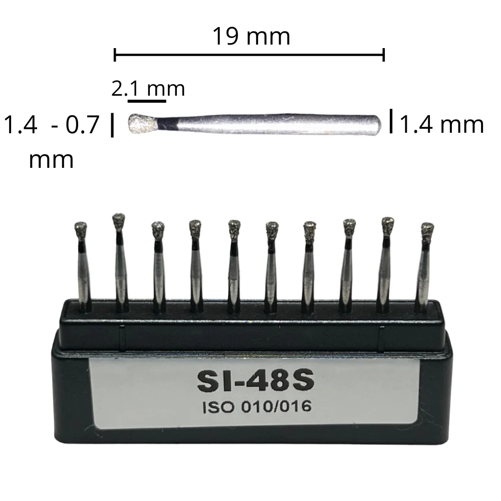 SI-48S Cono Invertido Fresa Diamante Grano X Grueso C/10 DT