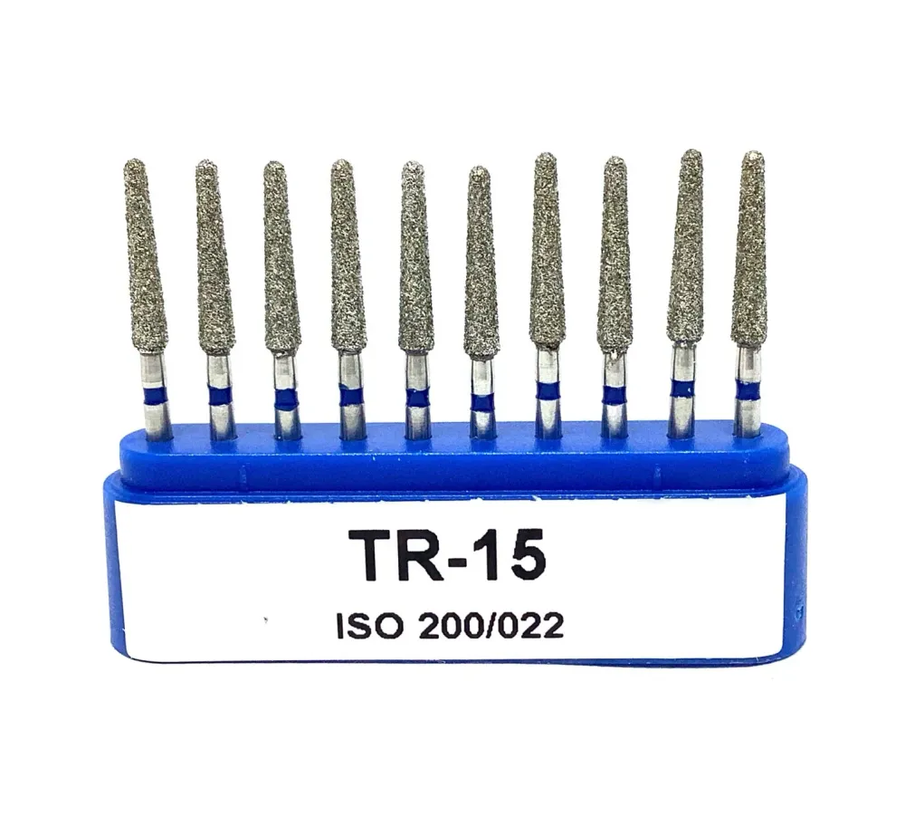 TR-15 Troncocónica Redondeada Fresa Diamante 10 pz. DT