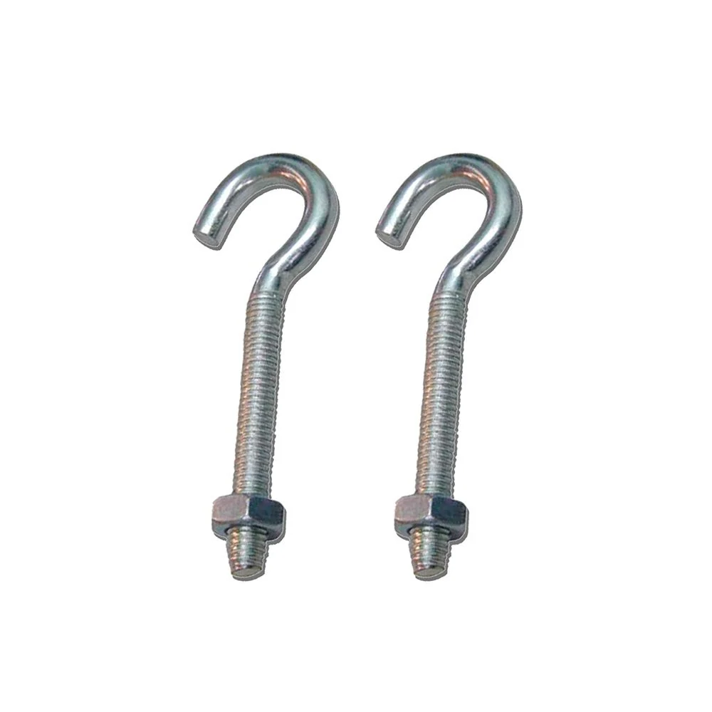 HEMBRILLA ABIERTA CON TUERCA HM02, M6 x 50 mm, ZINCADO, BLISTER 2 uds EDM