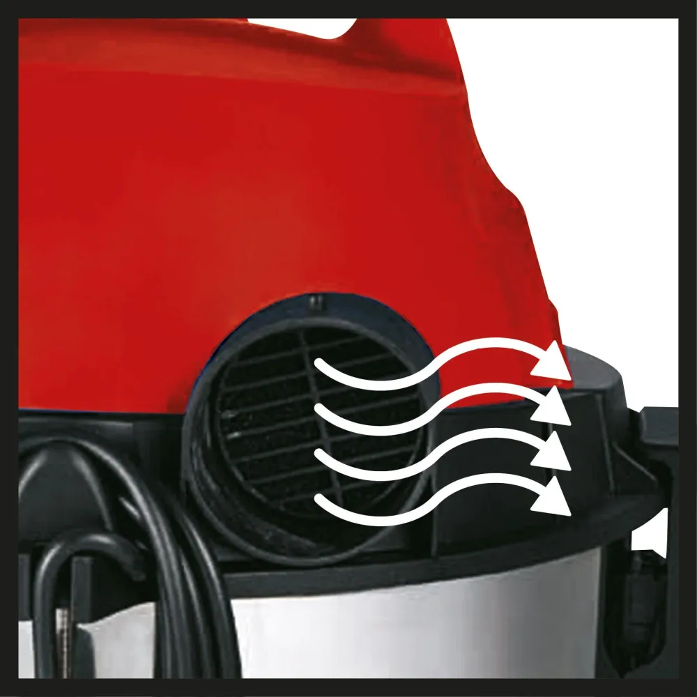 Aspiradora Eléctrica 20 L. Inox Seco - Húmedo Einhell