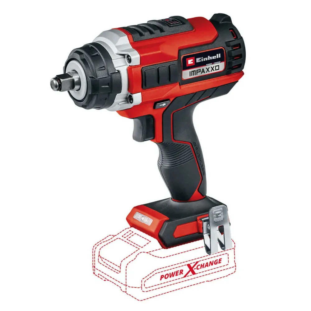 Llave de Impacto Inalámbrica Brushless 18V 400 Nm Incluye 1 Baterí 4.0 Ah Y Cargador Einhell