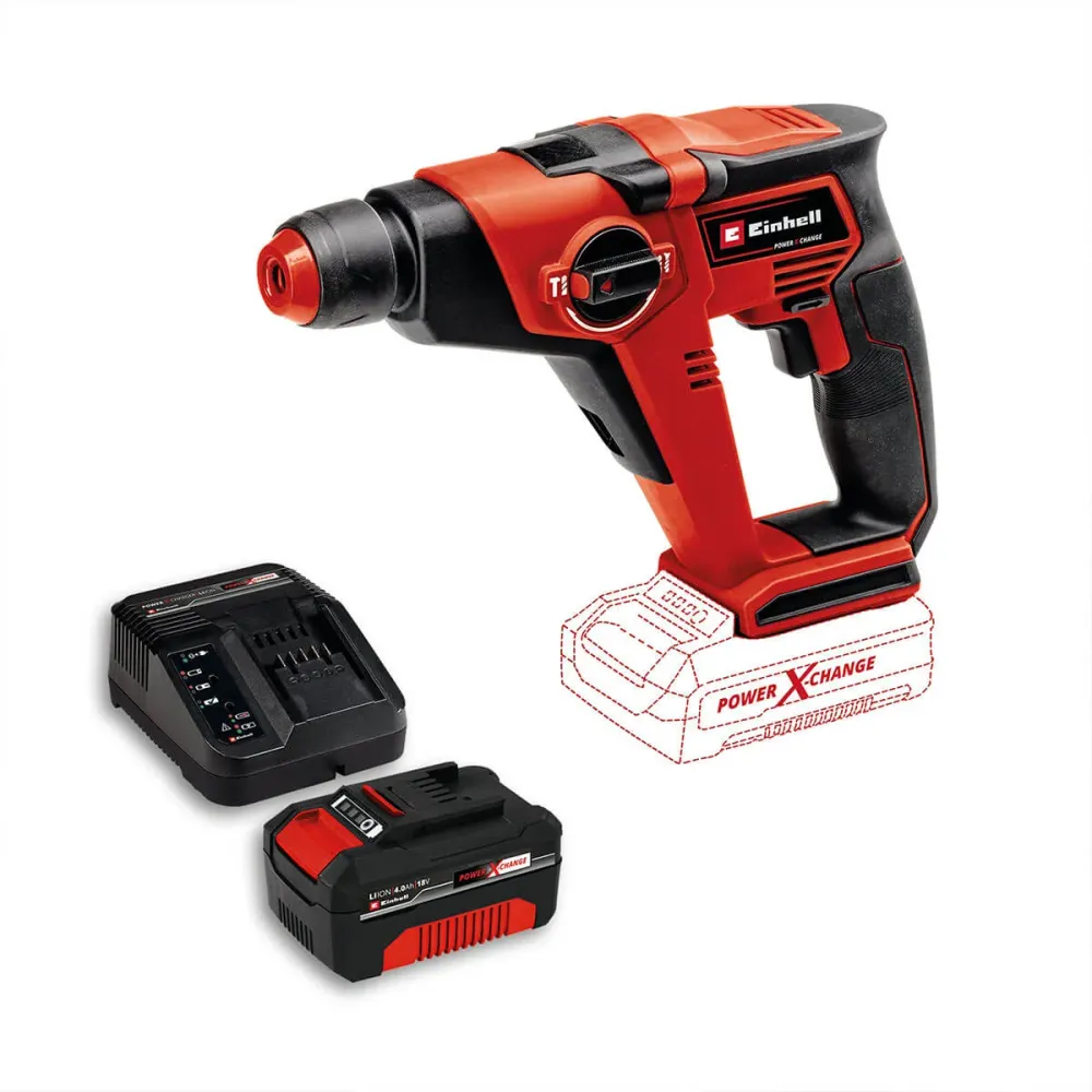 Rotomartillo Sds Plus Inalámbrico 18V 1.3 Joules Incluye 1 Baterí 2.5 Ah Y Cargador Einhell