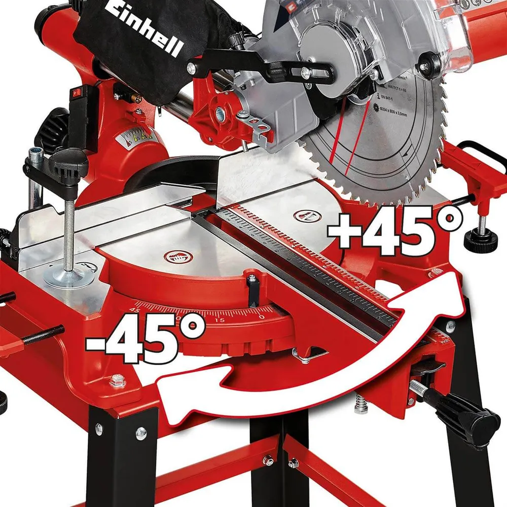 Sierra Acolilladora 10" Incluye Banco 1900 Watts 4800 Rpm Einhell
