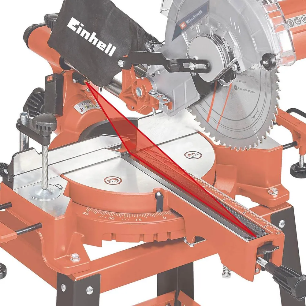 Sierra Acolilladora 10" Incluye Banco 1900 Watts 4800 Rpm Einhell