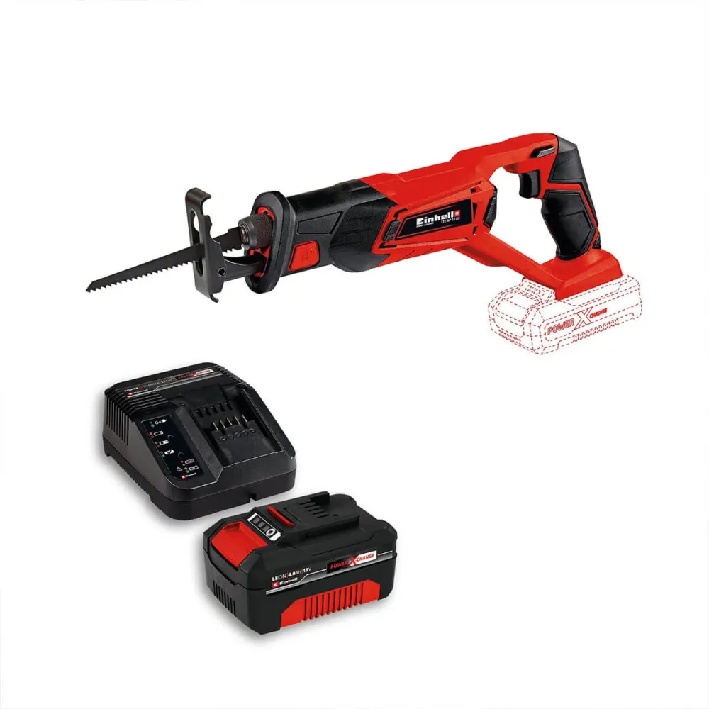 Sierra Sable Inalámbrica 18V Incluye 1 Baterí 4.0 Ah Y Cargador Einhell