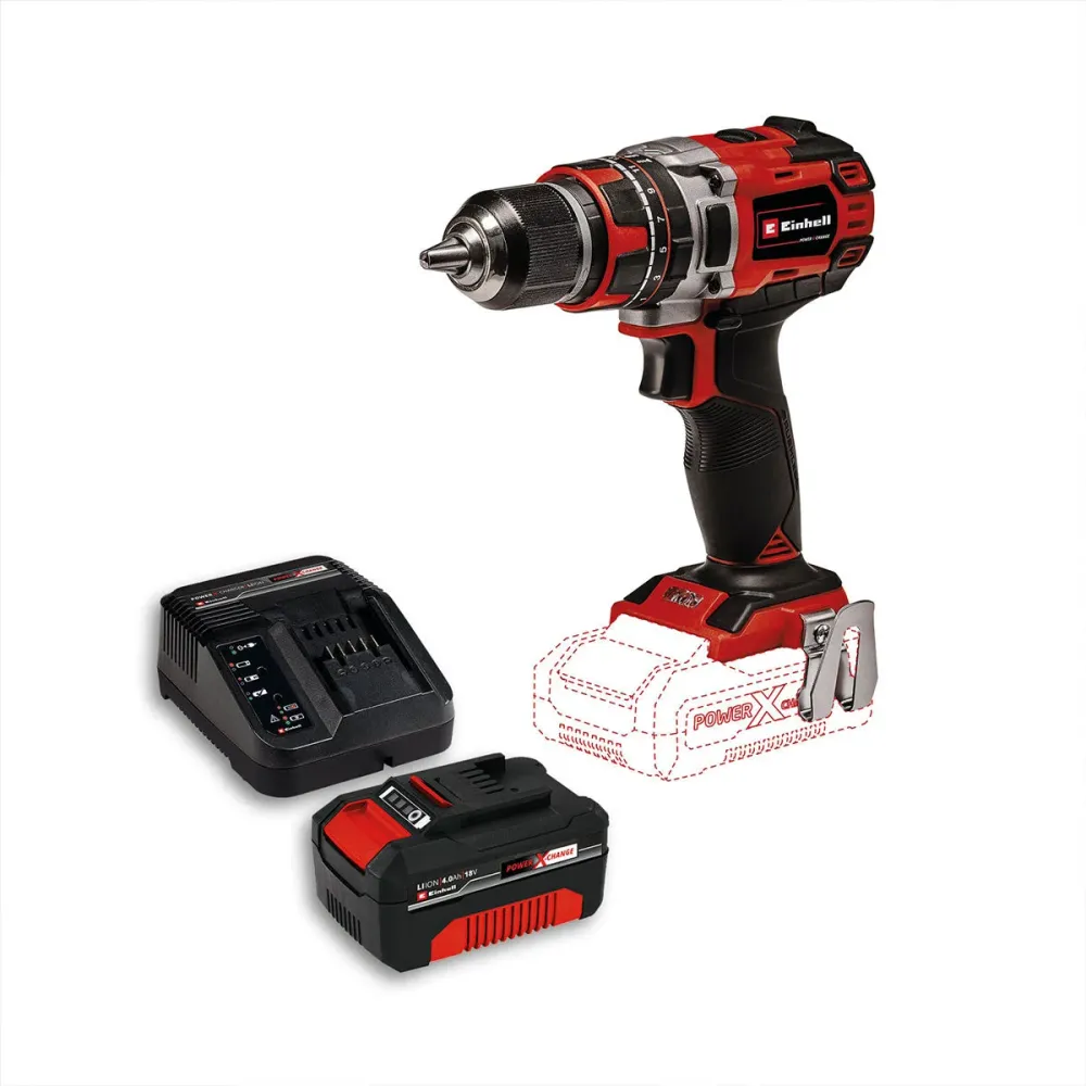 Taladro Percutor 1/2 Inalámbrico Brushless 18V 50 Nm Incluye 1 Baterí 2.5 Ah Y Cargador Einhell