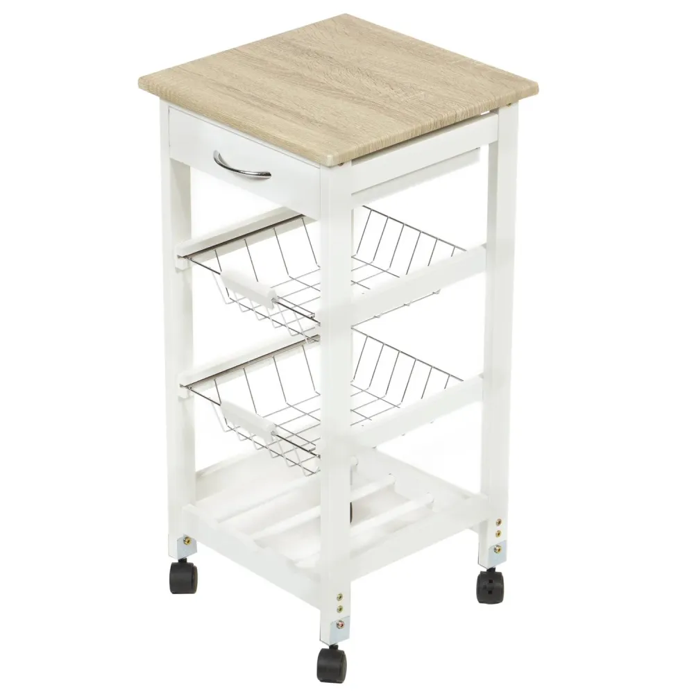 Carrito De Servicio Con Ruedas, 3 Niveles ELLEGANCE HOUSEWARE