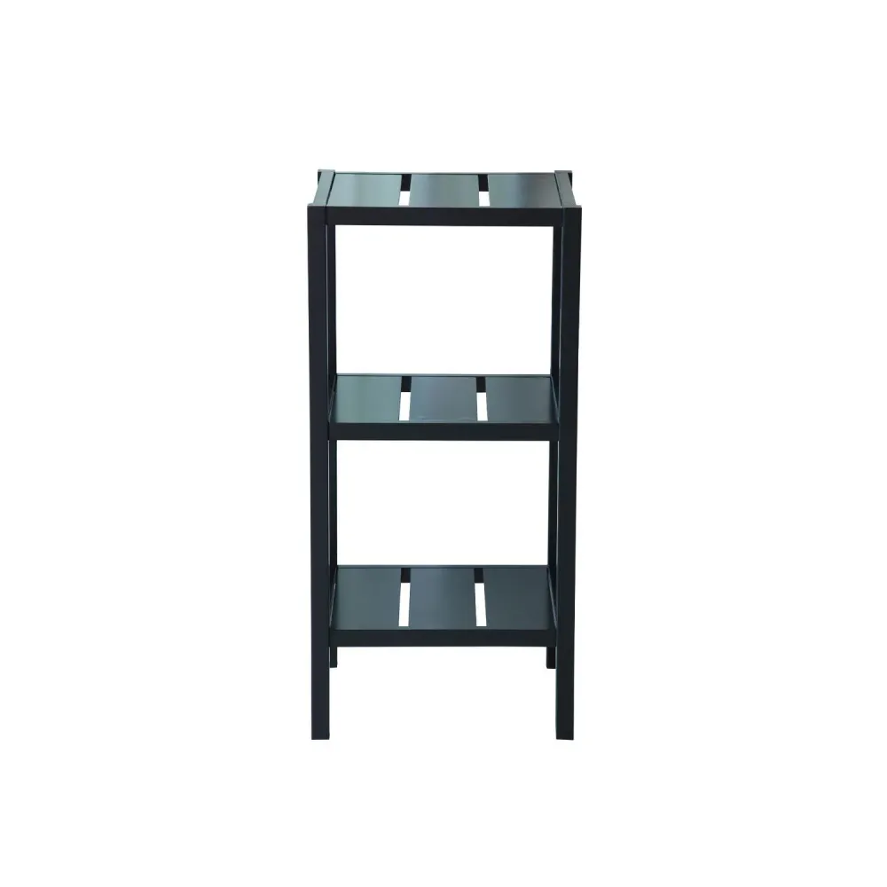 Mueble Anaquel Estante 3 Niveles Negro, Mdf ELLEGANCE HOUSEWARE