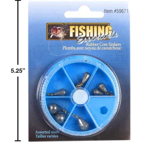 CONJUNTO DE PLOMOS DE PESCA CON NUCLEO EMPRESAS CARBONE S.A