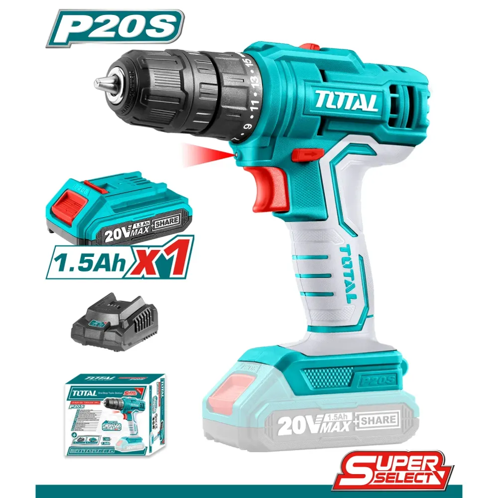 DRILL INALAMBRICO 20V 3/8" SIN PERCUTOR EMPRESAS CARBONE S.A