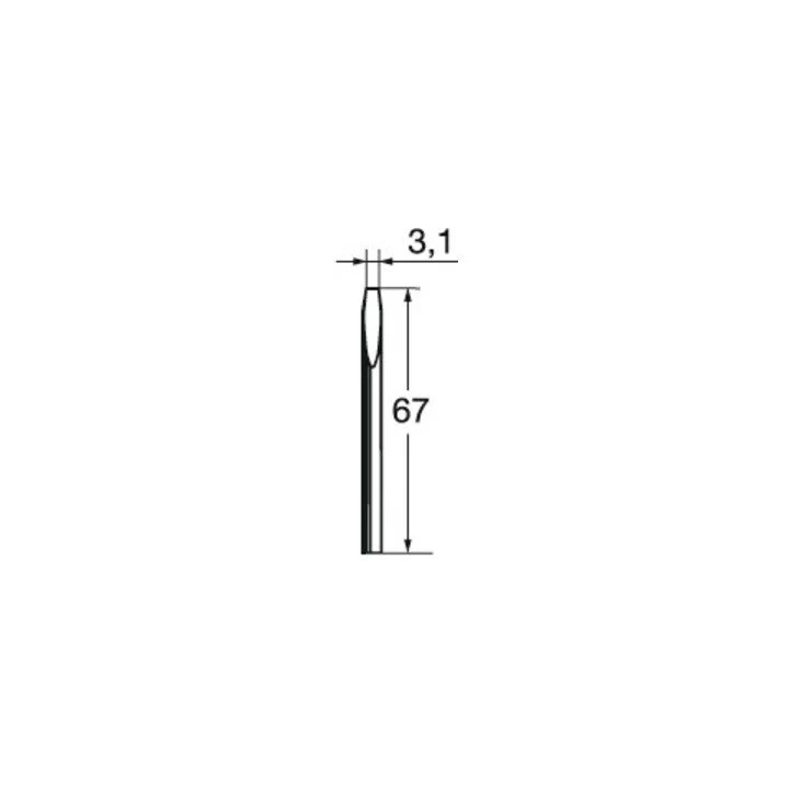 Punta de soldar ERSA serie 032 en forma de cincel ( 4000872421 )