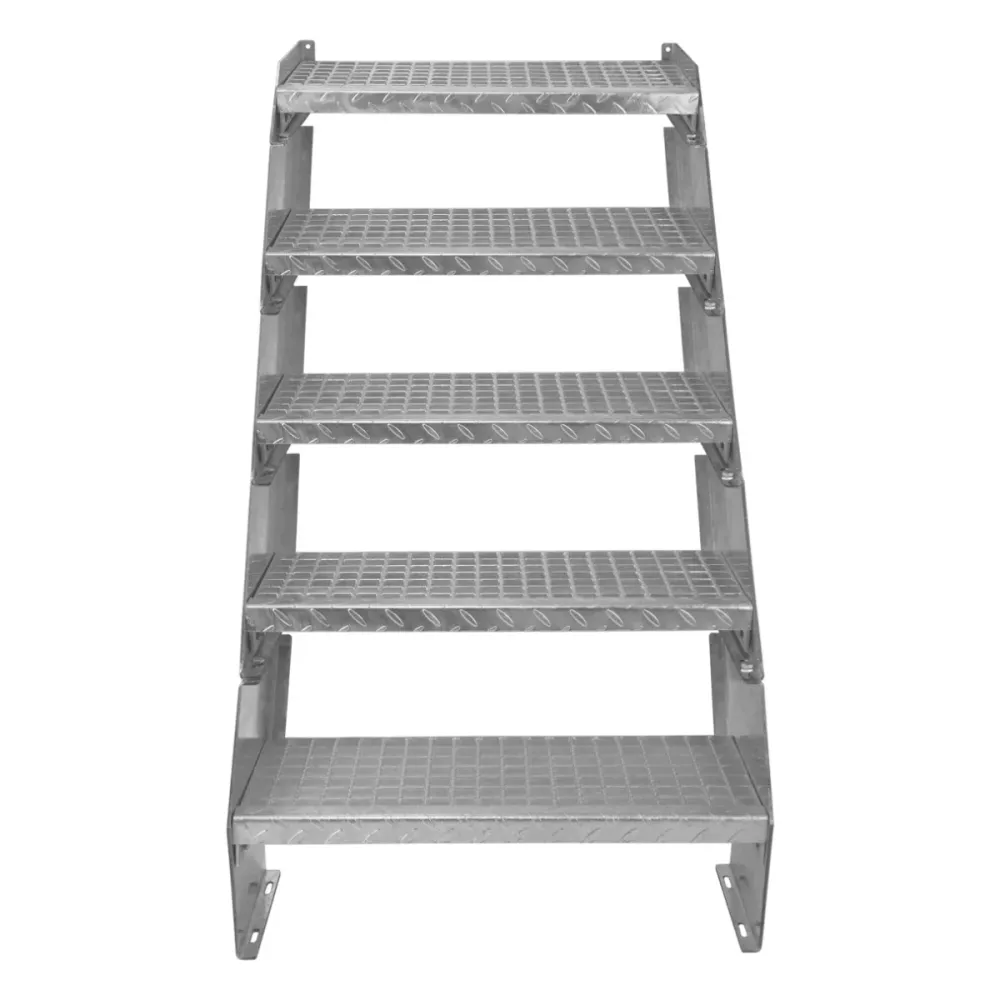 Escalera Galvanizada Ajustable de 5 Escalones– 600mm de Ancho