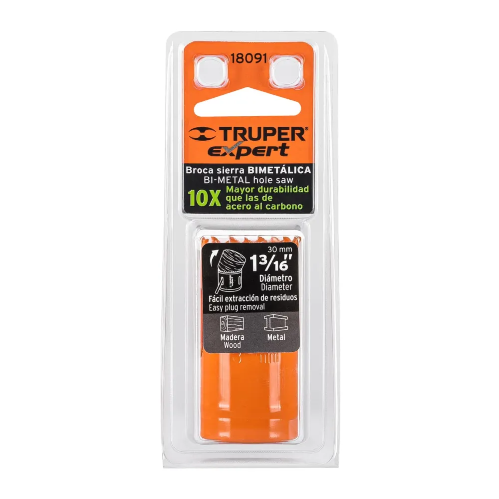 Brocasierra bimetálica 1-3/16", Truper Expert