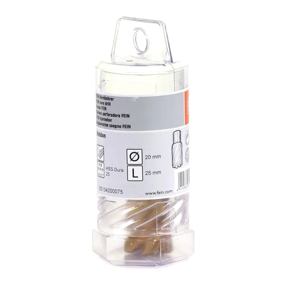 Broca hueca FEIN HSS Dura 25 con soporte Weldon 20 x 25 mm ( 63134200075 )