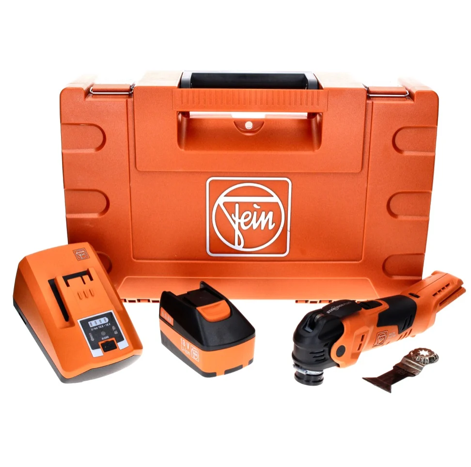 Oscilador de baterí Fein MultiMaster AMM 300 Plus 12 V Starlock Plus + 1x baterí 6,0 Ah + cargador + estuche