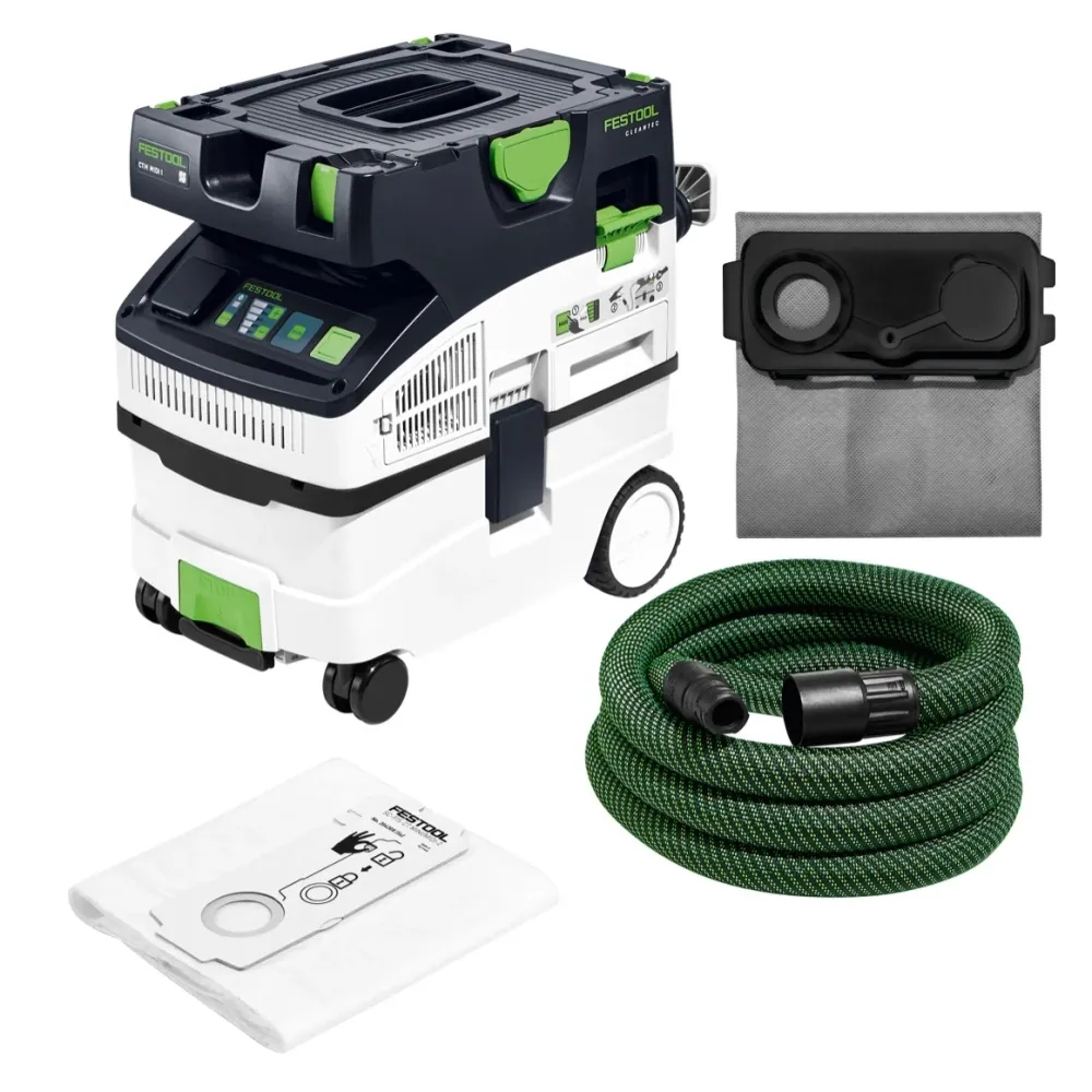 Festool CTM MIDI I CLEANTEC aspirador móvil ( 574822 ) clase de polvo M + bolsa filtro Longlife