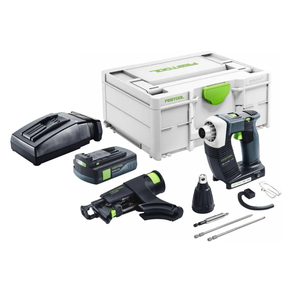 Festool DURADRIVE DWC 18-2500 Basic atornillador sin cable para la construcción 18 V 18 Nm sin escobillas + 1x baterí reca...