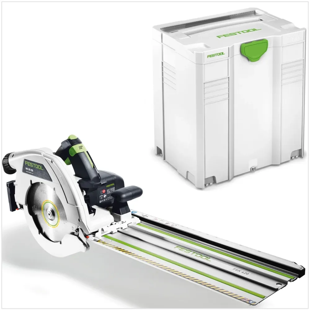Festool HK 85 EB-Plus-FSK 420 sierra circular sierra ingletadora 1900W 230mm en Systainer (574665) + hoja de sierra HW + g...