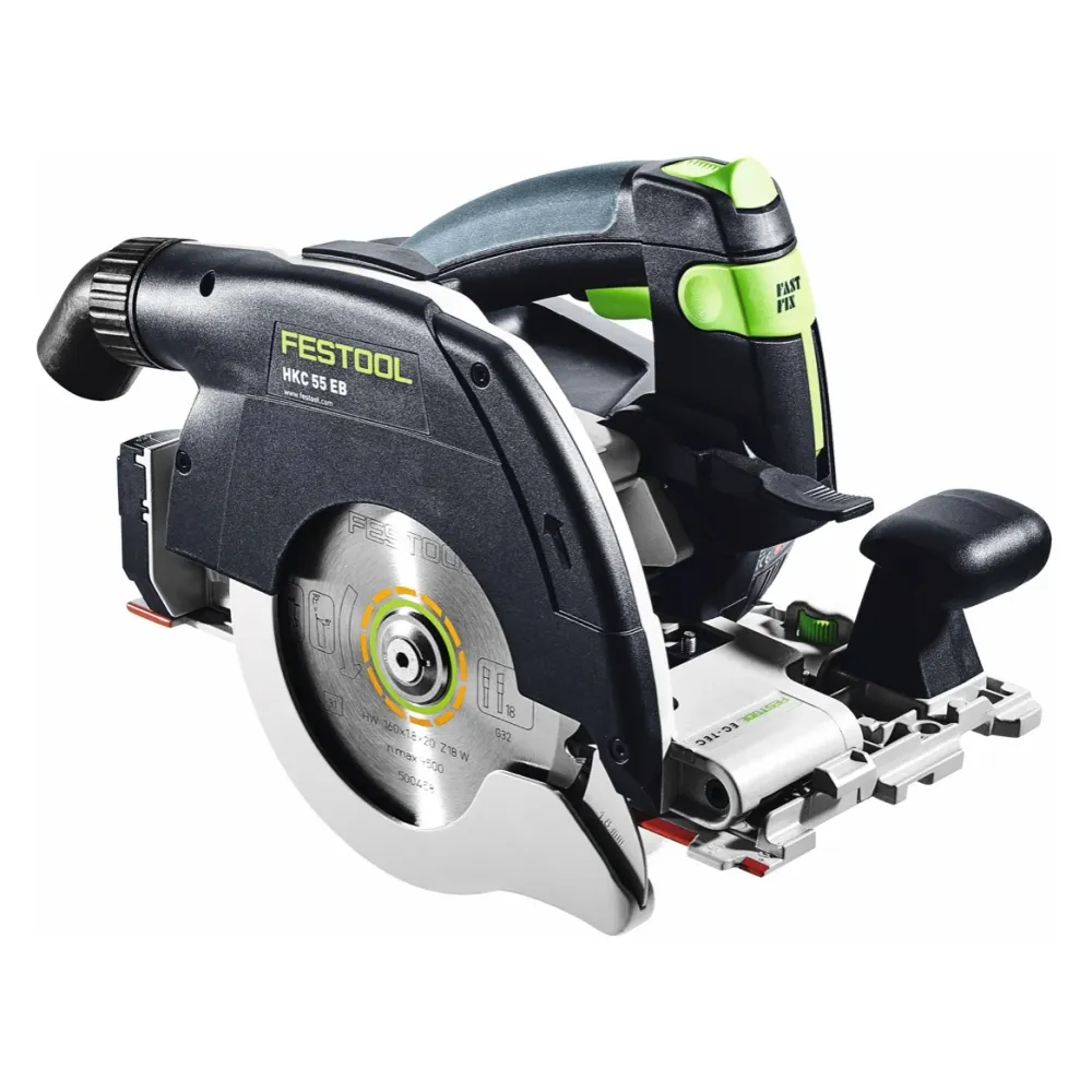 Festool HKC 55 EB-Basic sierra circular sin cable 18 V 160 mm sin escobillas + 1x baterí recargable 3,0 Ah + Systainer - s...