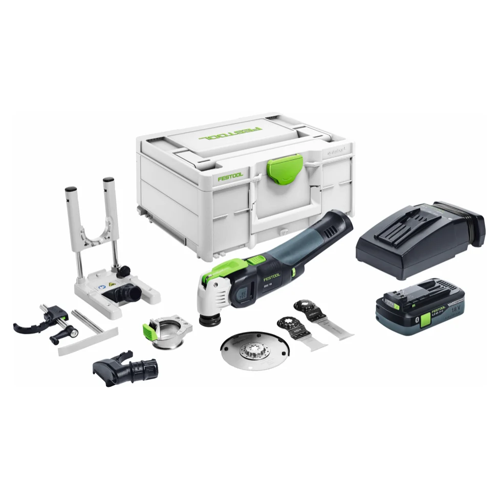 Festool VECTURO OSC 18 HPC 4,0 EI-Set Oscilador sin cable 18 V Starlock Max ( 576593 ) Brushless + 1x baterí 4,0 Ah + carg...