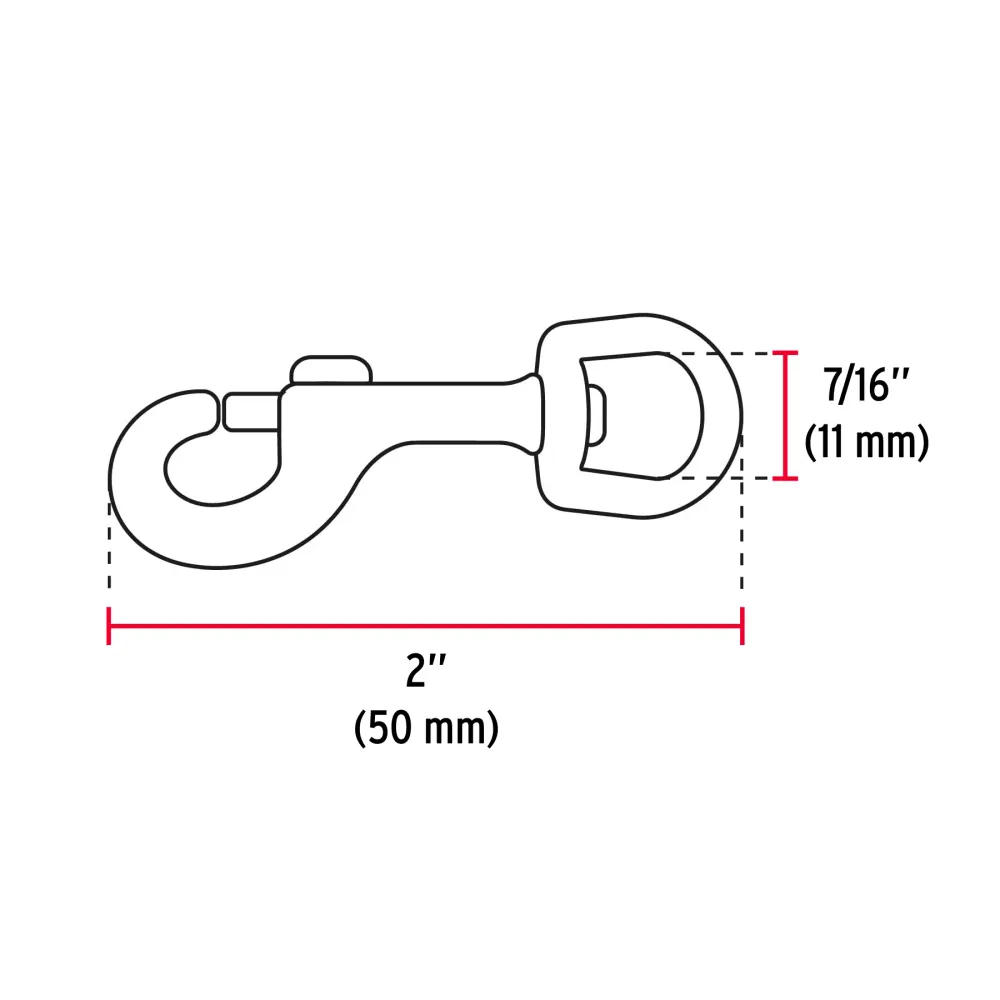 Mosquetón Con Destorcedor De Zinc 2" Truper Bdz-2 Fiero (truper)